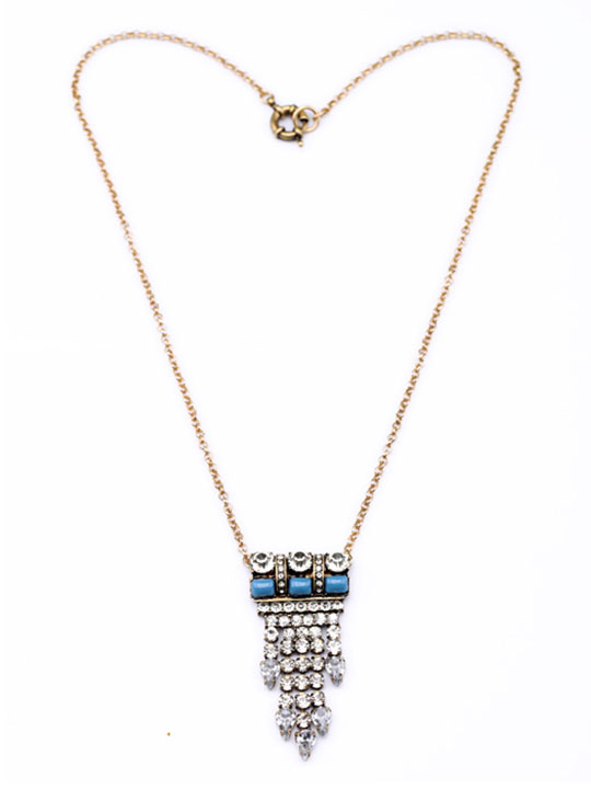 Blue Velvet Star Pendant Choker Necklace - Hello Supply Modern Jewelry
