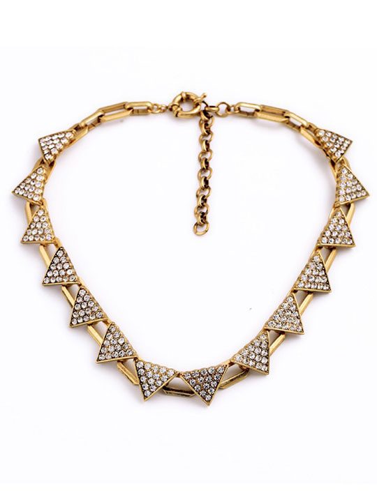 Triangle-Pave-Gold-Necklace