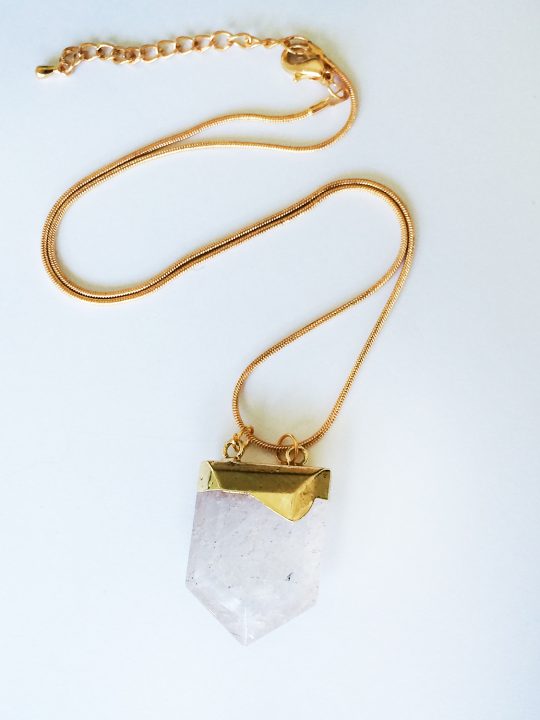 Clear Quartz Pendant Necklace 3