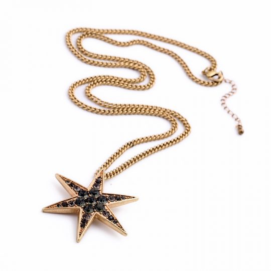 Black Star Pendant Necklace 2