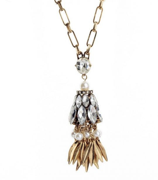 Crystal Tassel Pendant Necklace 4