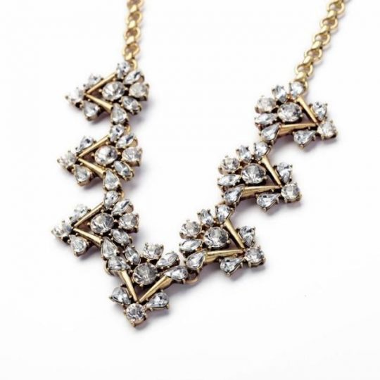 Reflect Triangle Crystal Necklace 5