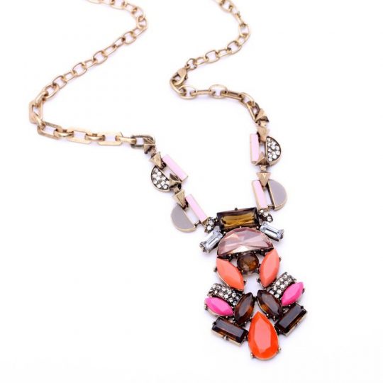 centric Pink stone pendant necklace 2