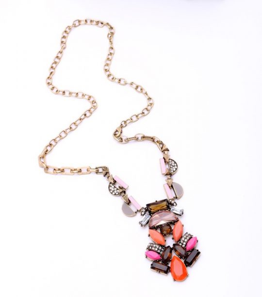 centric Pink stone pendant necklace 3