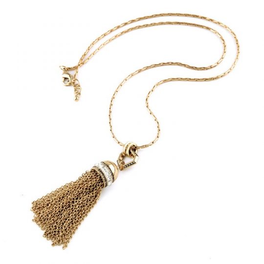 Dome Tassel necklace 4