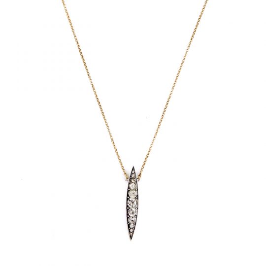 tribute drop crystal pendant necklace 2