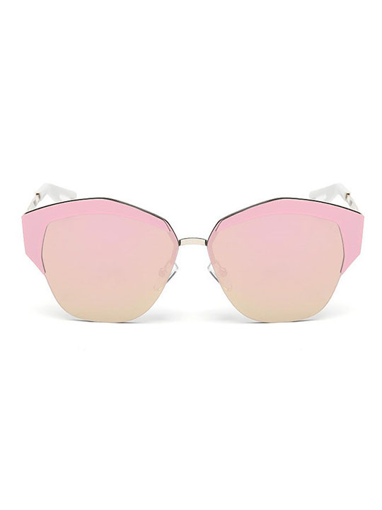 pink mirrored sunglasses