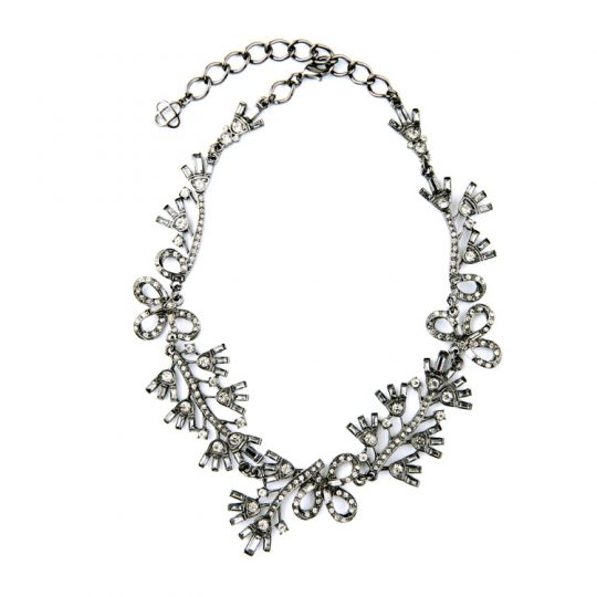 Floral Cystal Statement Necklace 5