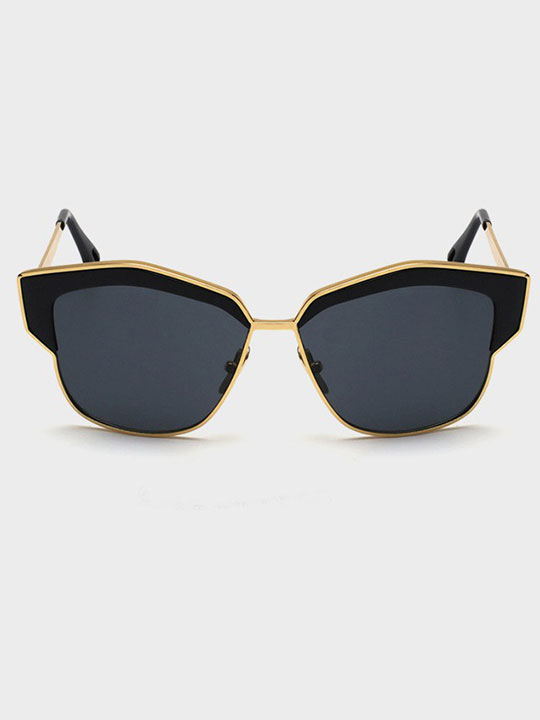 modern black gold sunglasses