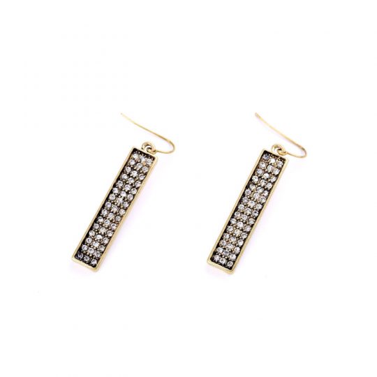 Pave Bar Statement Earrings 4