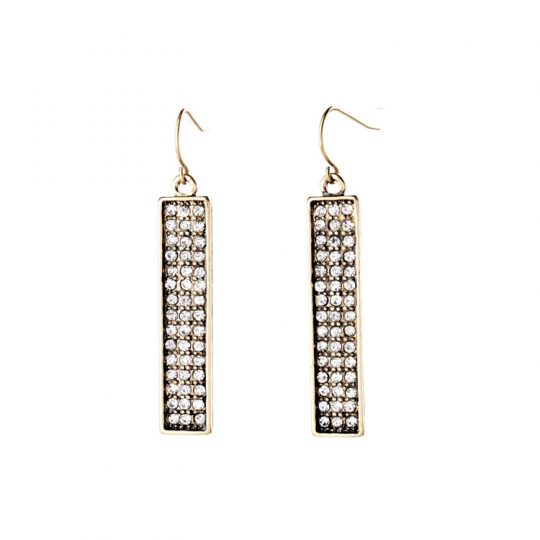 Pave Bar Statement Earrings 5