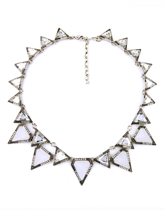 Twilight Clear Collar Necklace - Hello Supply Modern Jewelry