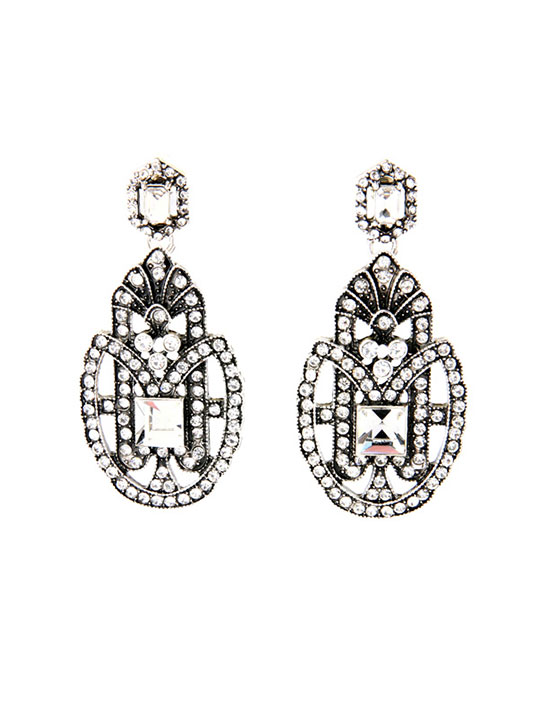 crystal statement earrings