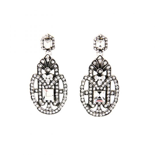 nouveau crystal statement earrings 2