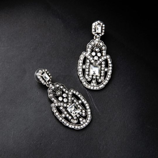 nouveau crystal statement earrings 5