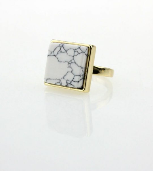 Marble Square Ring 3