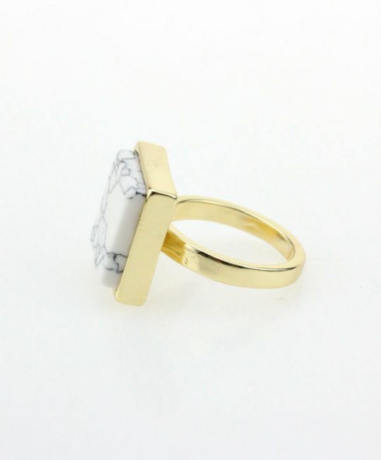 Marble Square Ring