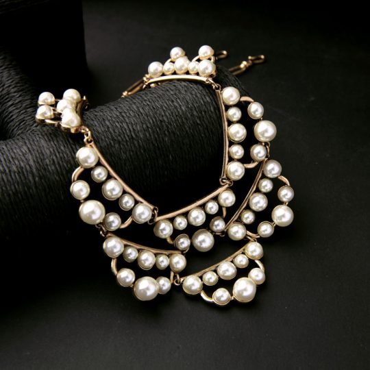 pearl cluster statement necklace 6