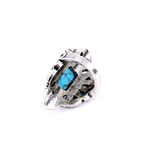 turquoise pave stone ring 4