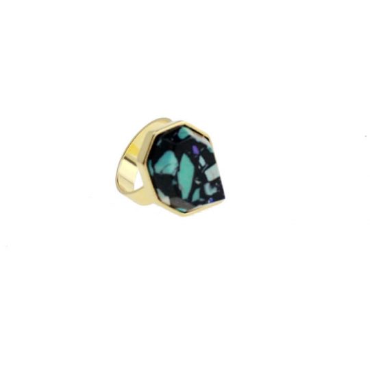 Collaboration Mint Stone Ring 2