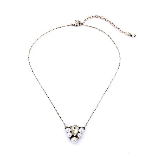 pearl triangle necklace 6
