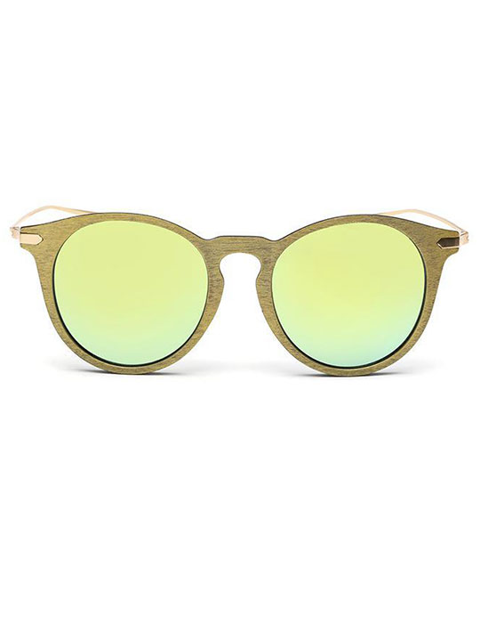 yellow wood sunglasses