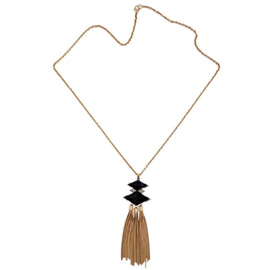 black-diamond-shape-stone-tassel-pendant-necklace-4-1