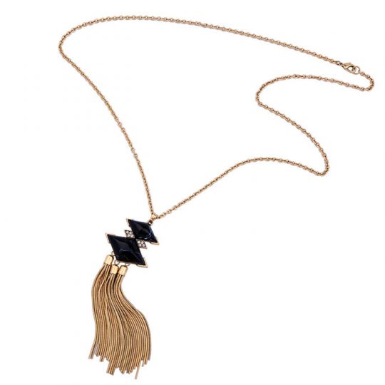 black-diamond-shape-stone-tassel-pendant-necklace-5-1