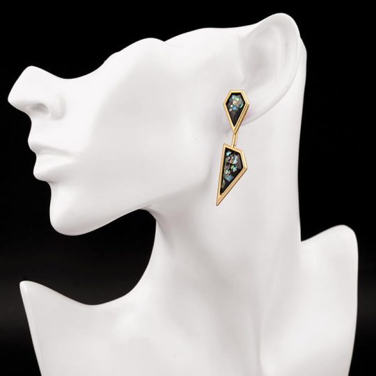 black-iridescent-point-statement-earrings