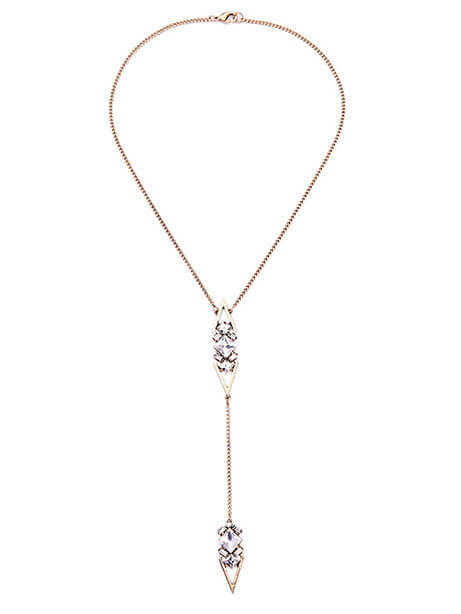 fashion necklace - crystal stone