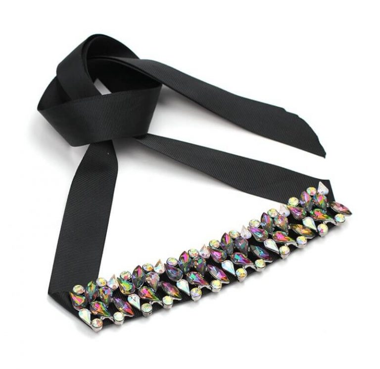 Multicolor - Fabart Jute Choker Necklace Set 17