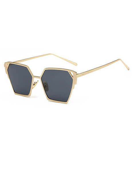 Octagonal-Gold-Sunglasses