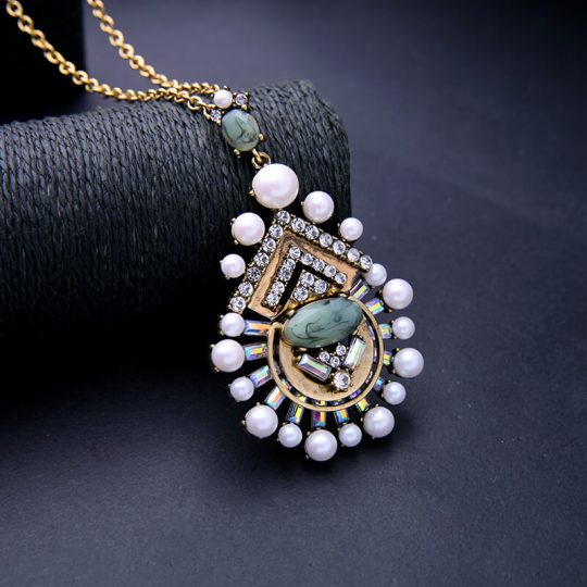cloud pearl pendant necklace
