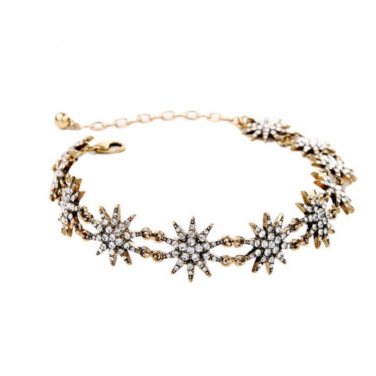 Star Crystal Stone Choker Necklace - Hello Supply Modern Jewelry