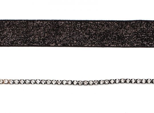 black choker necklace set