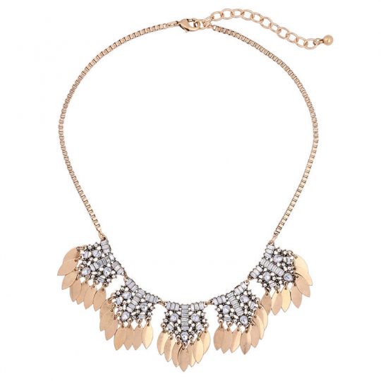 petal crystal statement necklace 2