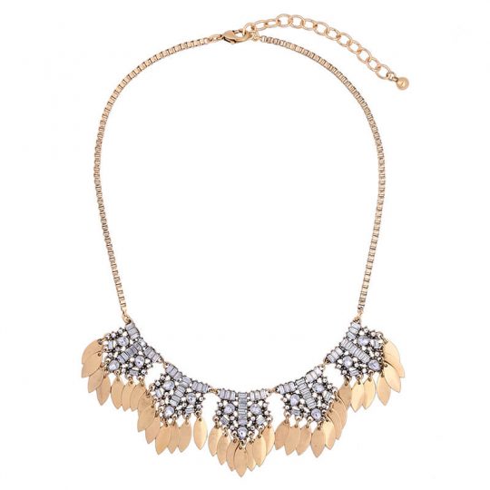 petal crystal statement necklace 3