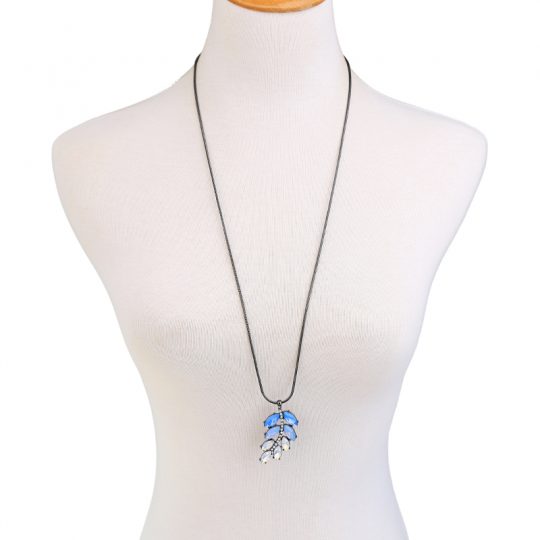 Blue-Iridescent-Leaf-Pendant-Necklace-2