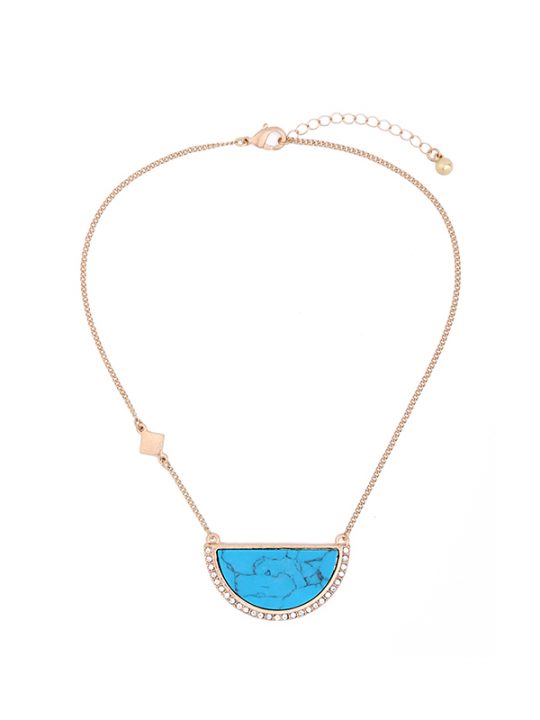 Karma Turquoise Pendant Necklace